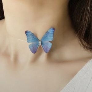 Beautiful purple butterfly necklace